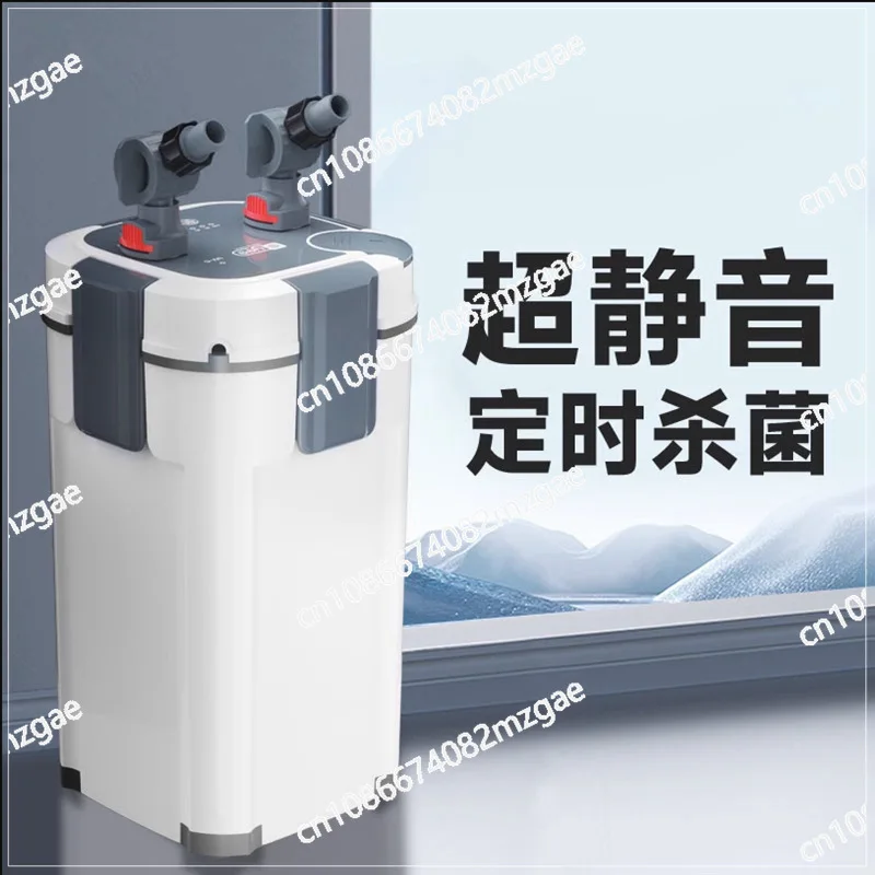 Aquarium External Canister Filter Equipments Fish Tank and Pond Aquariums Accessories UV Lamp Pump New White Color