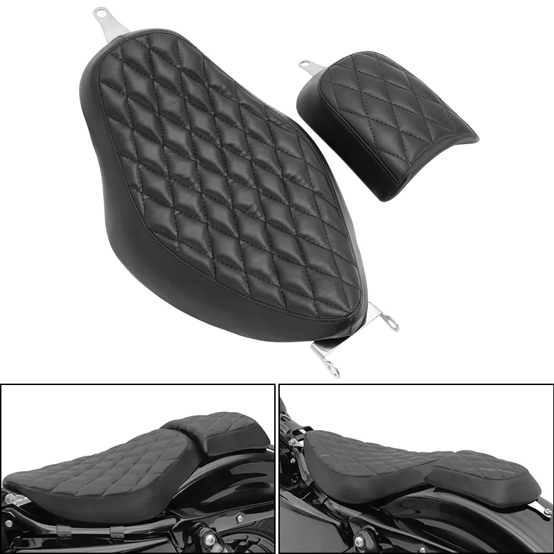 

Motorcycle Black Front Driver Rear Passenger Seat Pillion Cushion Accessories For Harley Sportster XL 48 883 1200 2004-2020