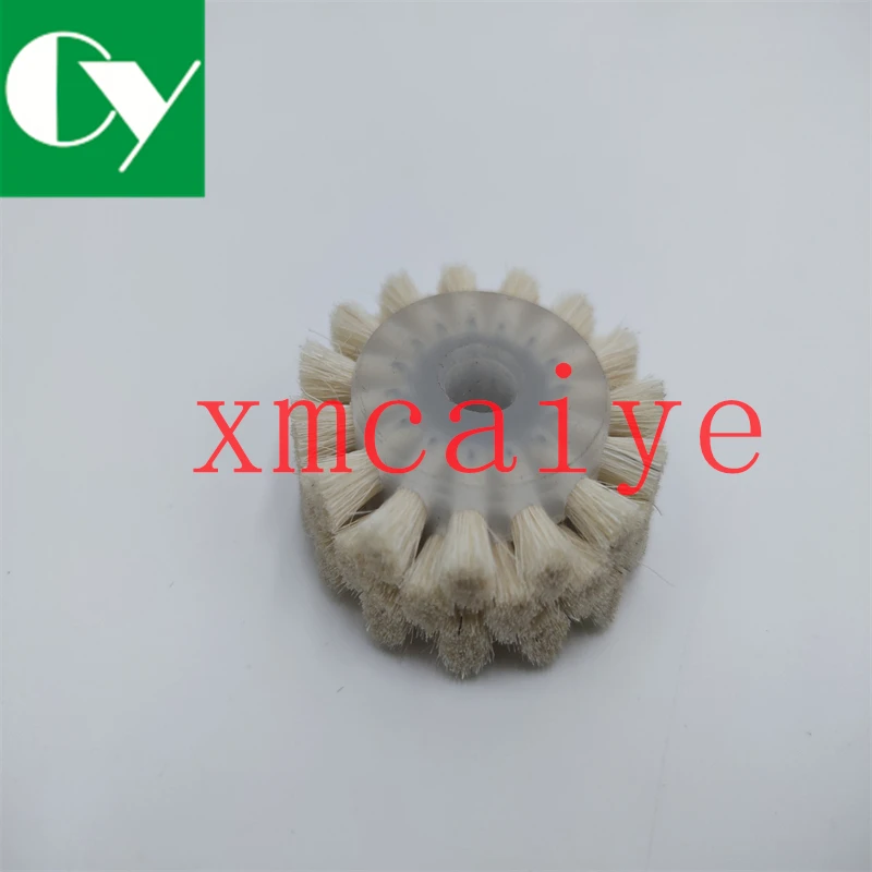 Free shipping 2 Pcs White Soft Brush KBA Rapida 75 Offset Machine Brush Wheel 7*35*12mm