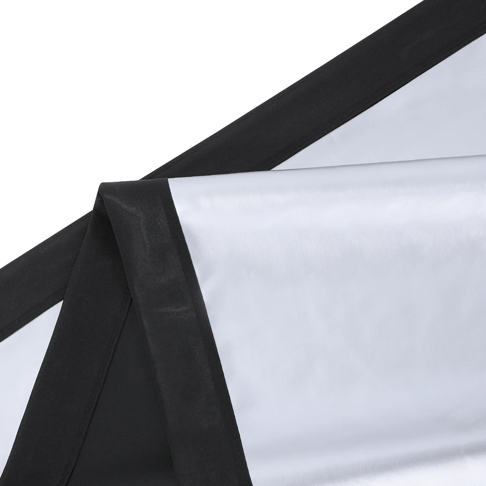 BlitzWolf BW-VS8 ポータブルメタルプロジェクタースクリーン 80/100/120 インチ 1.8 ゲイン耐光折りたたみ式 16:9 ハイライト映画屋外ホーム