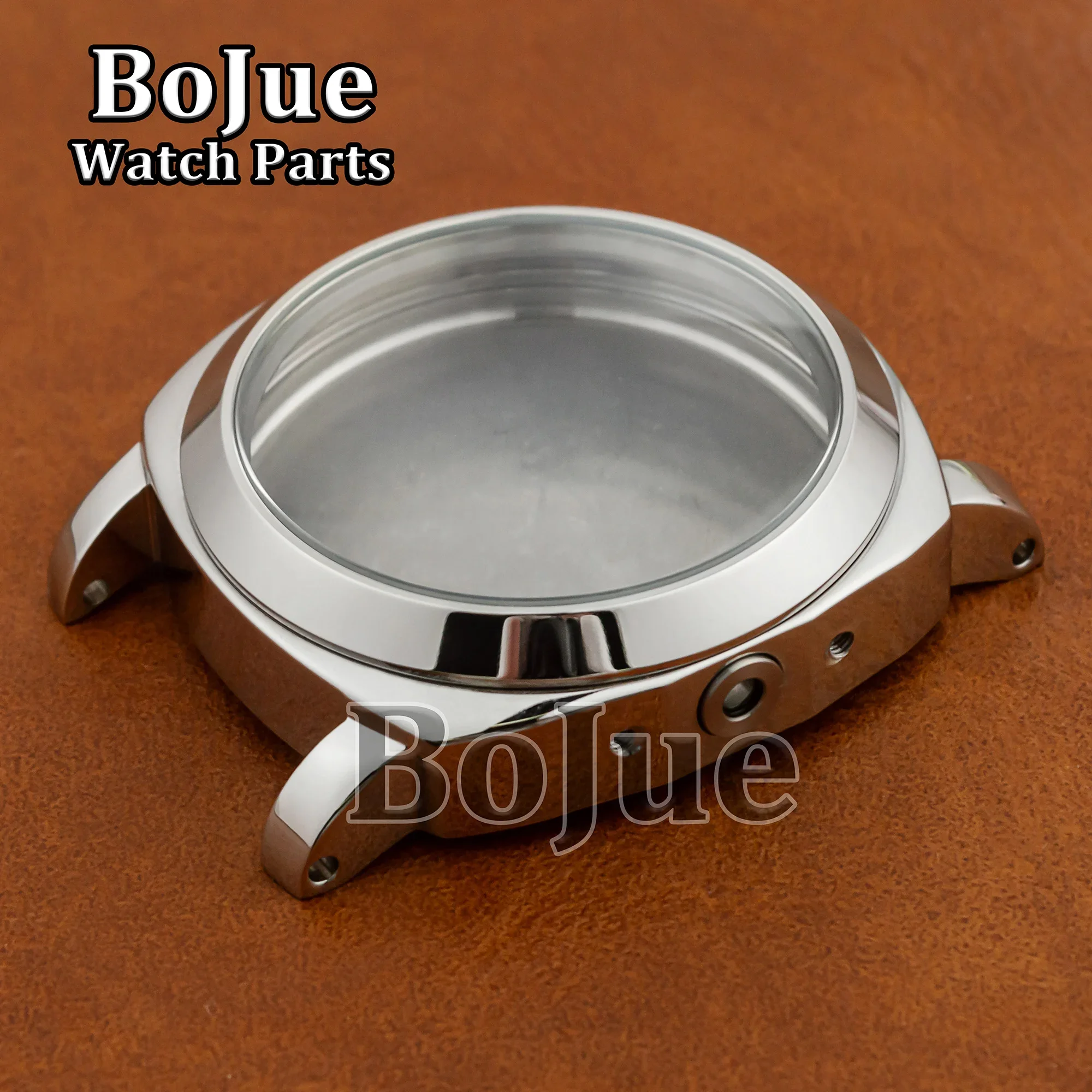 44mm Pam Case 10ATM Waterproof Watch Case Vintage Stainless Steel Pam Case for 5218 CG 6497/6498/ST3600 Movement Mod Parts