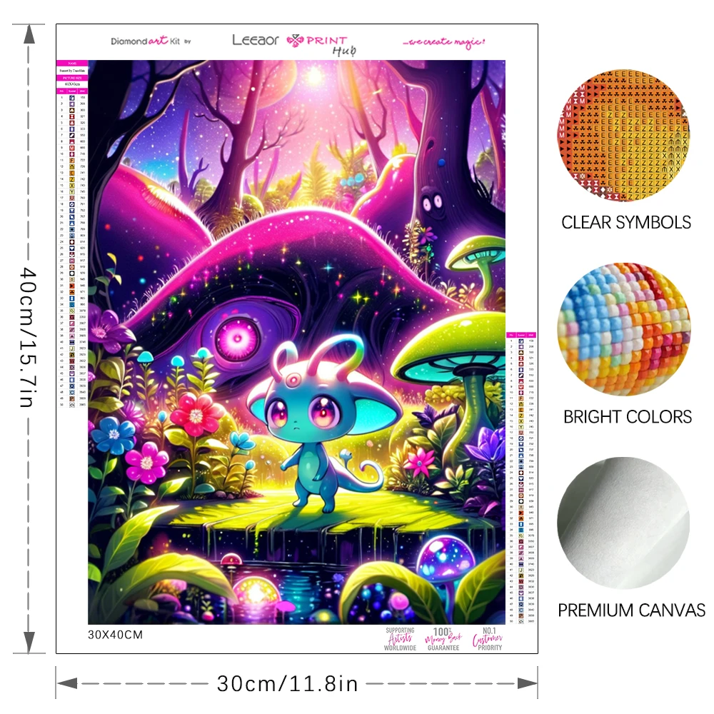 New 2024 Diamond Painting Kit Cartoon Elf Alien Full Diamond Mosaic Embroidery Colorful Landscape Art Home Decor Handmade Gifts