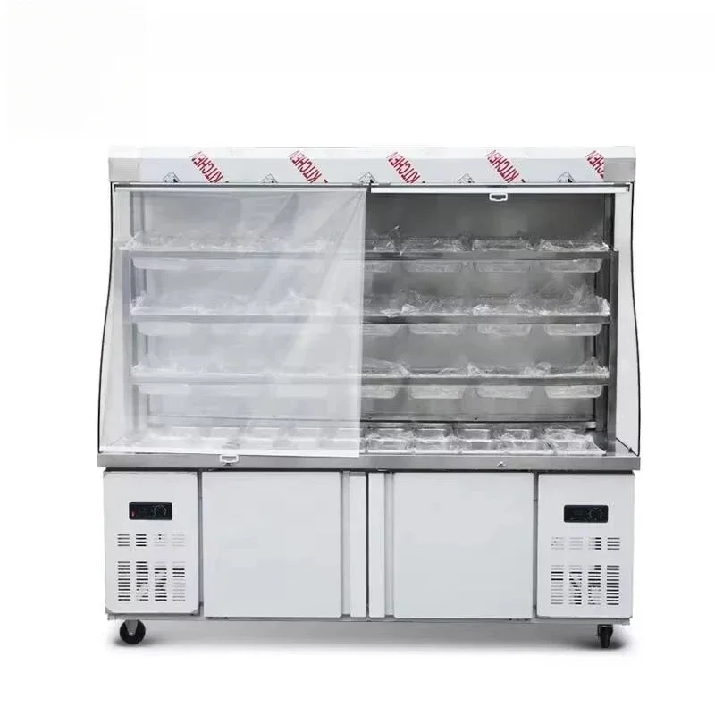 

Hotpot restaurant multifunctional refrigerated display cabinet refrigerator