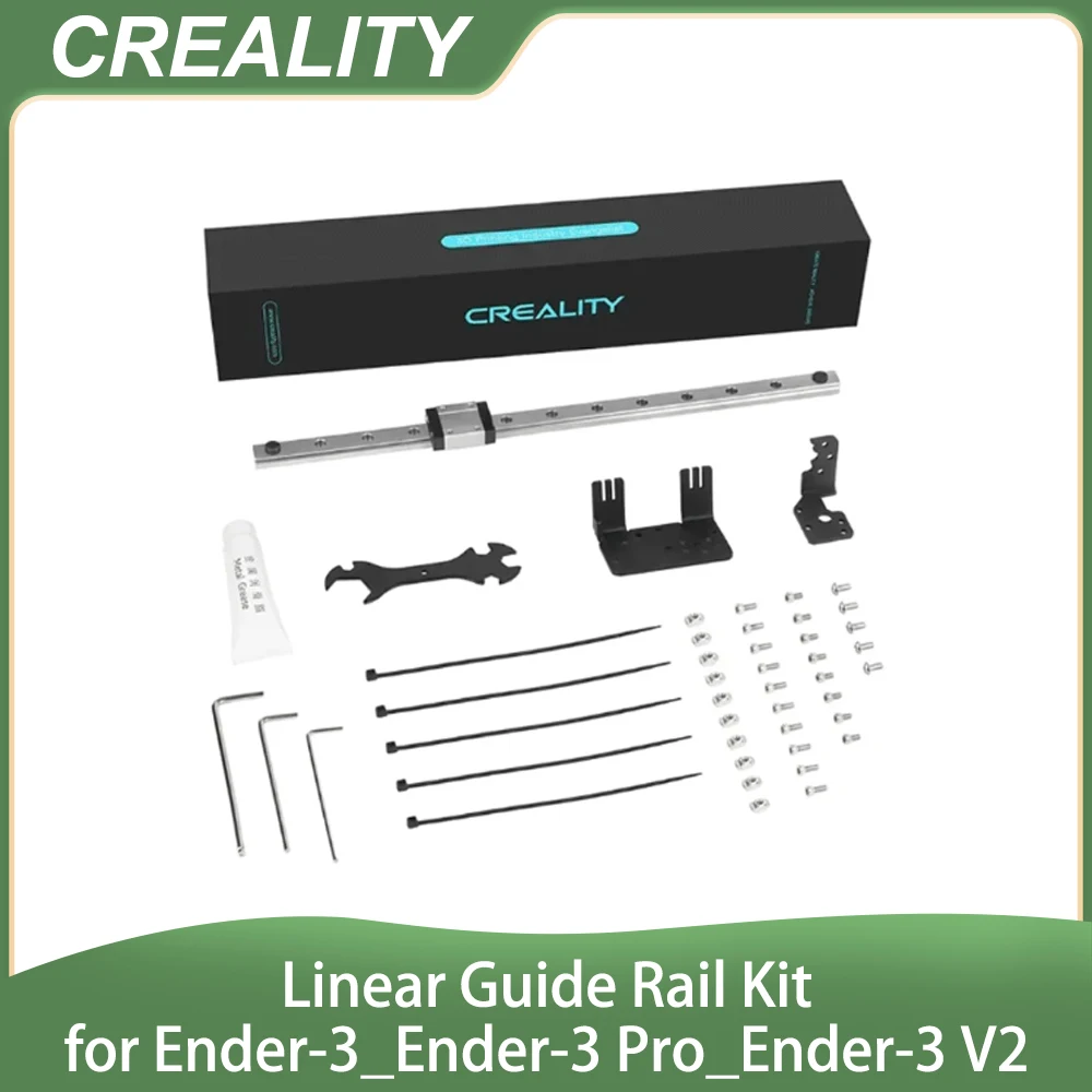 

Creality Ender 3 Linear Rail Kit X-axis Rail Guide MGN12C 12.6" Length with Mount Bracket Support Sprite Pro Kit Compatible With