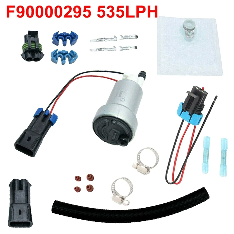 535Lph F90000295 Fuel Pump & 400-1168 Install Kit E85