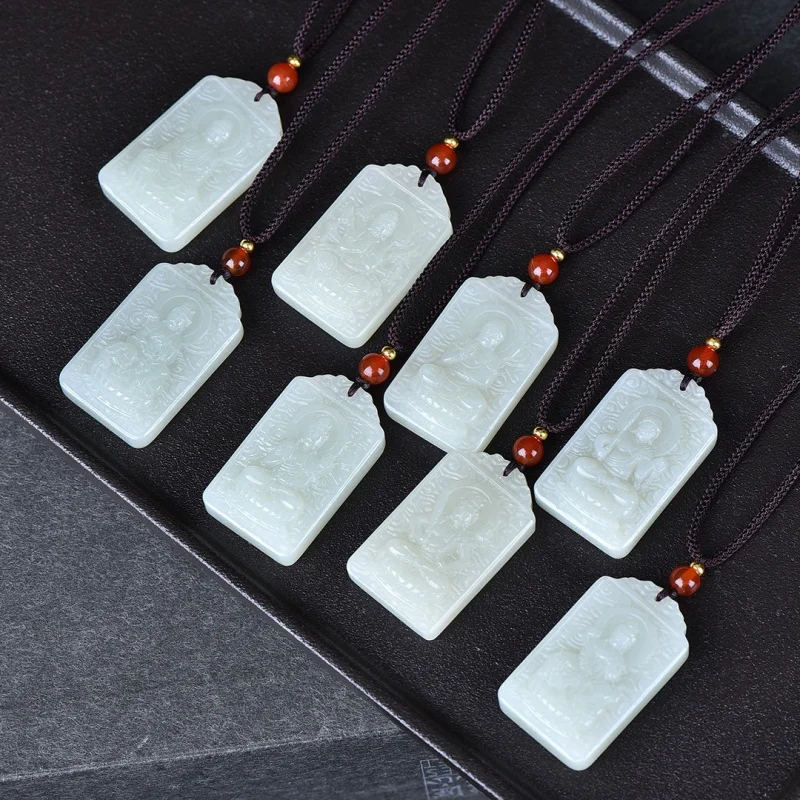 

Изысканный кулон Hetian Jade Eight Patron Saints