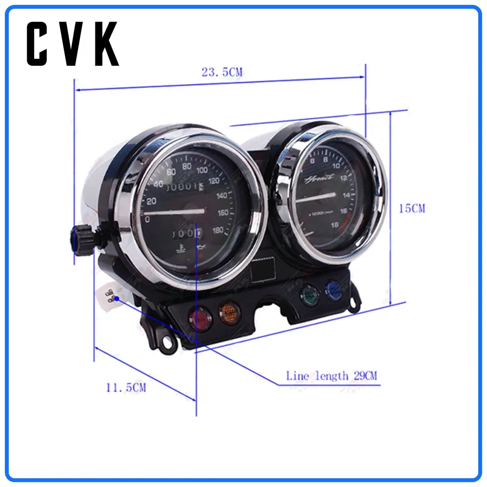 CVK alat ukur rakitan, instrumen speedometer cluster odometer tachometer untuk HONDA Hornet 250 Hornet250 CB250 2006 2007 2008