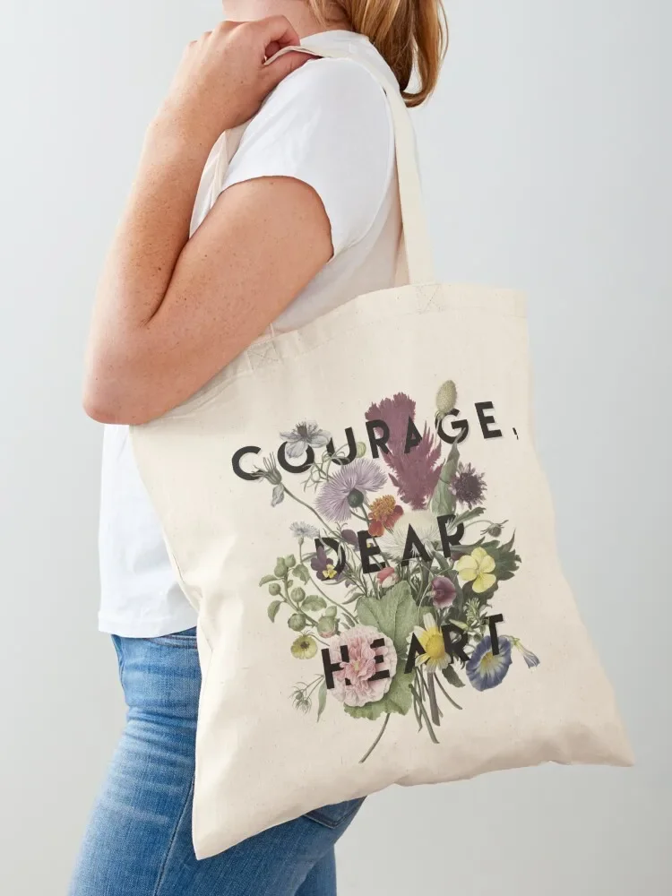 Courage Tote Bag shopper bag women canvas Beach bag Handbags Women's bags