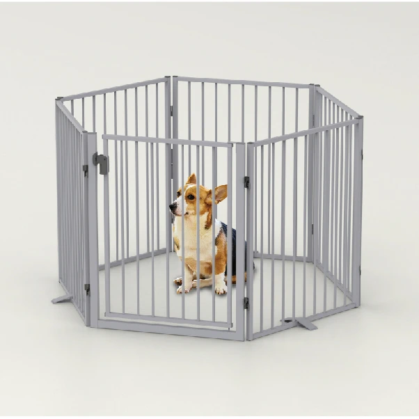 Dog Fence Foldable Multifunctional New Design Safety Metal Indoor Play Yard Fence Baby Play Pen