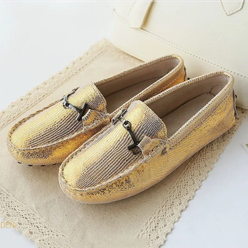 Shoes Women 2024 New women genuine Leather flats casual female Moccasins Spring Summer lady loafers Women Driving Shoes