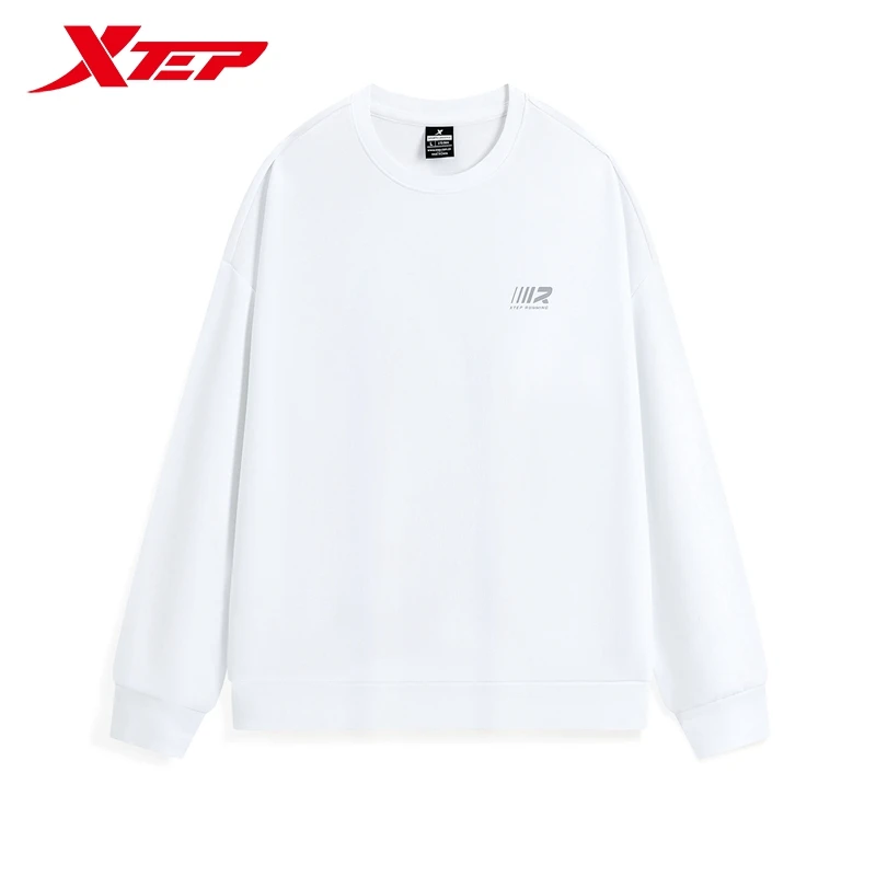 Xtep Pullover Hoodie For Men And Women 2024 Autumn Comfortable Soft Sweatshirt Leisure Athletic Outdoor Tops 876327930169