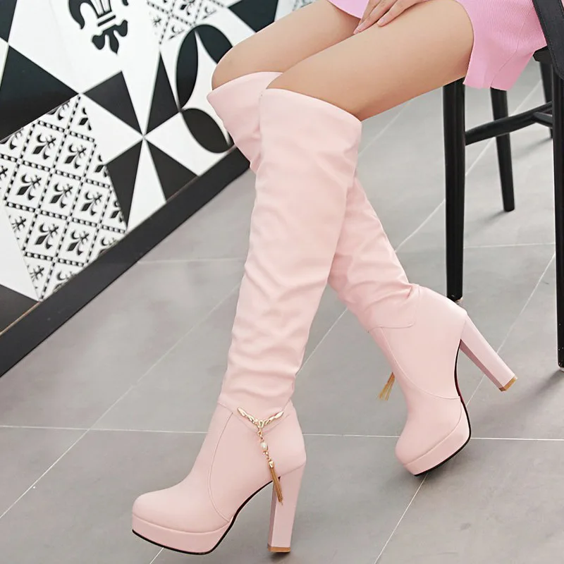 

Women's boots 2025 women's autumn and winter women's shoes long simple and fashionable tube boots high heels boots