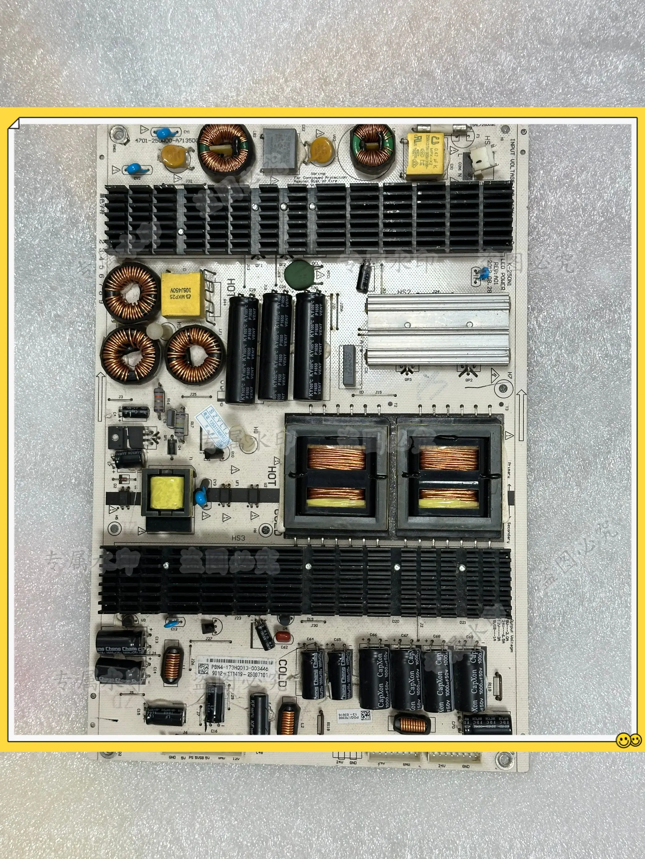 

100% test working for 65PUF6059/T3 65PUF6051/T3 K-250N1 LYP02832A0 power board
