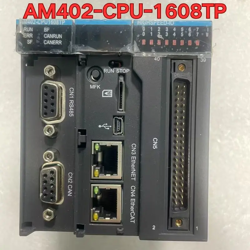 

Бывший в употреблении тест функции контроллера ПЛК AM402-CPU-1608TP обычно