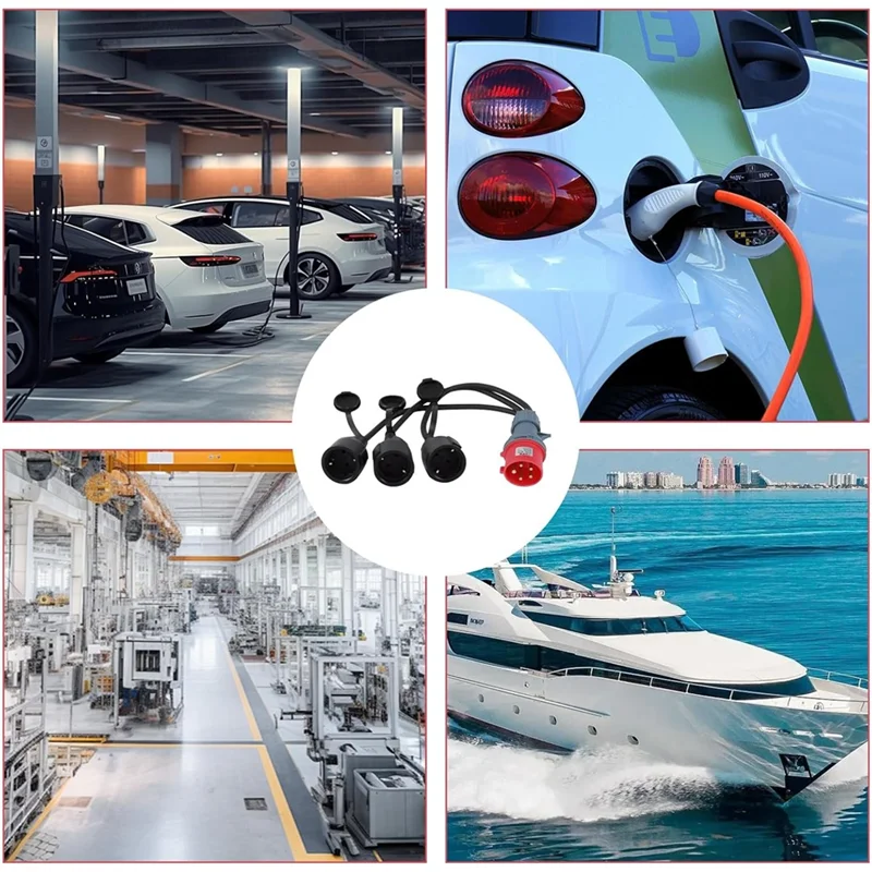 كابل محول GYTB-Camping CEE مع غطاء مفصلي وقابس اتصال تأريض للقافلة والاستخدام الصناعي والخارجي