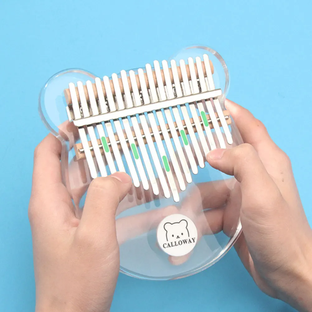 

1 set Scale Stickers for Thumb Piano 17 Keys Beginner Music Instrument Lightweight Practical Easy Read Kalimba Note Stickers