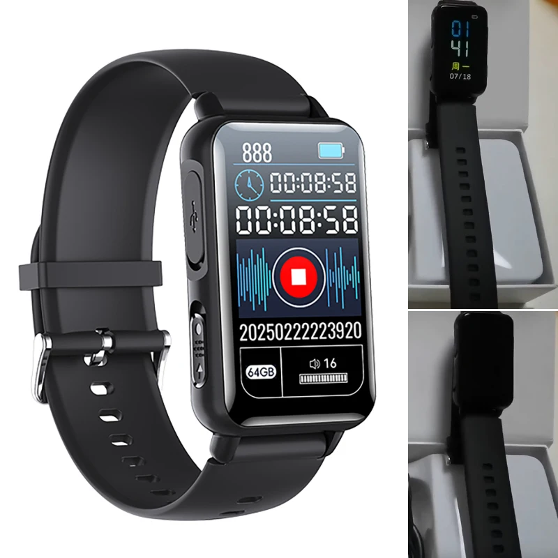 

Ручка для записи искусственного интеллекта, 255 языков, умные часы для записи, браслет для записи в реальном времени и перевода, управление через приложение, 128 ГБ