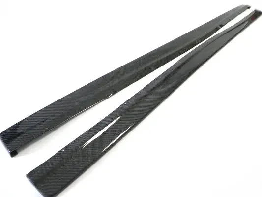 Car-styling Damd Style Carbon Fiber Side Skirt Extension Glossy Finish Door Step Panel Fit For Mitsubishi Evolution EVO 7 8 9 - view 3