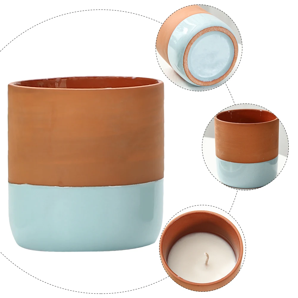 Taza decorativa de aromaterapia, candelabro de jardín, soporte perfumado nórdico para interiores, cerámica