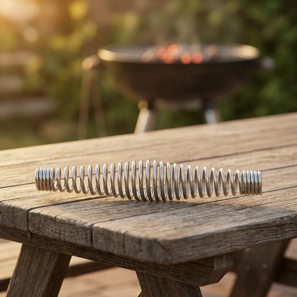 Grilling Equipment Upgrade BBQ Grill Spring Bbq Handle For Outdoor Cooking 11 14cm Comfortable Grip Cost-effective Upgrade
