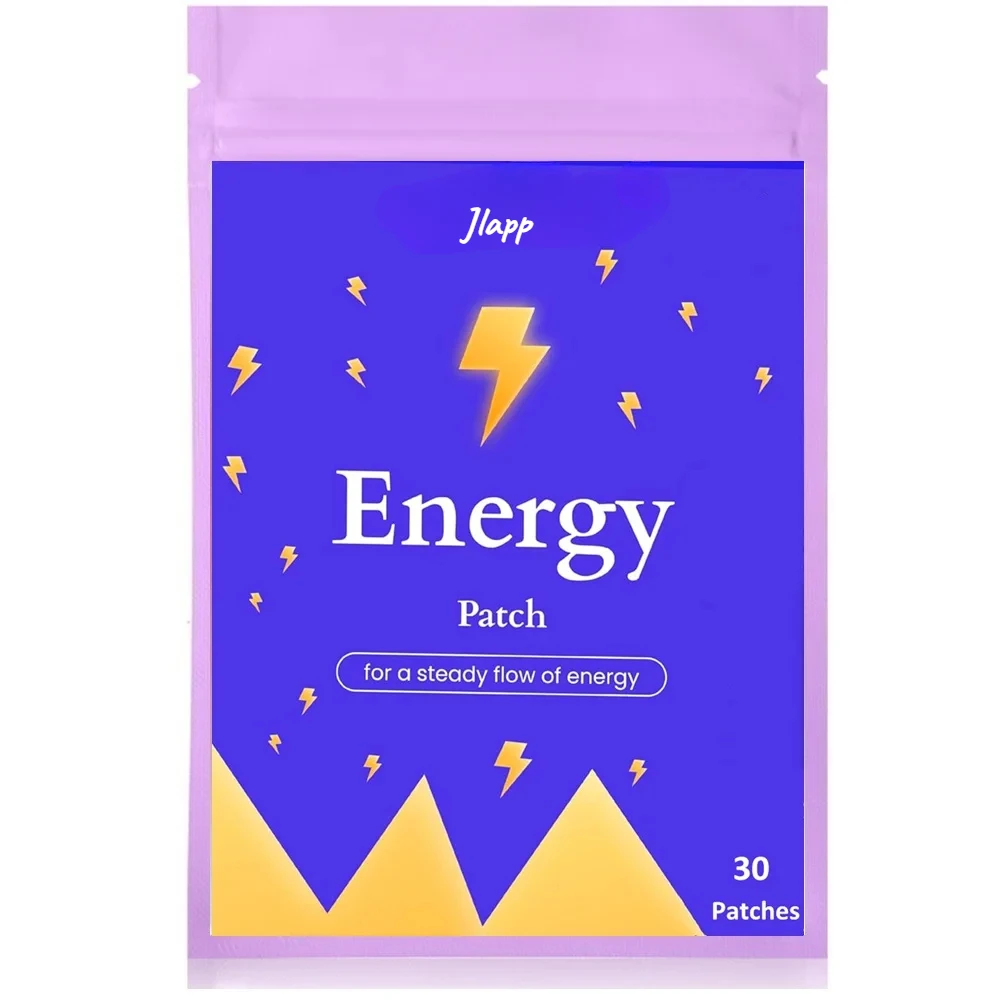 30 Patches Energy Transdermal Patches Supports Energy with B5 and B3 All Natural Vitamins & Mineral Patch