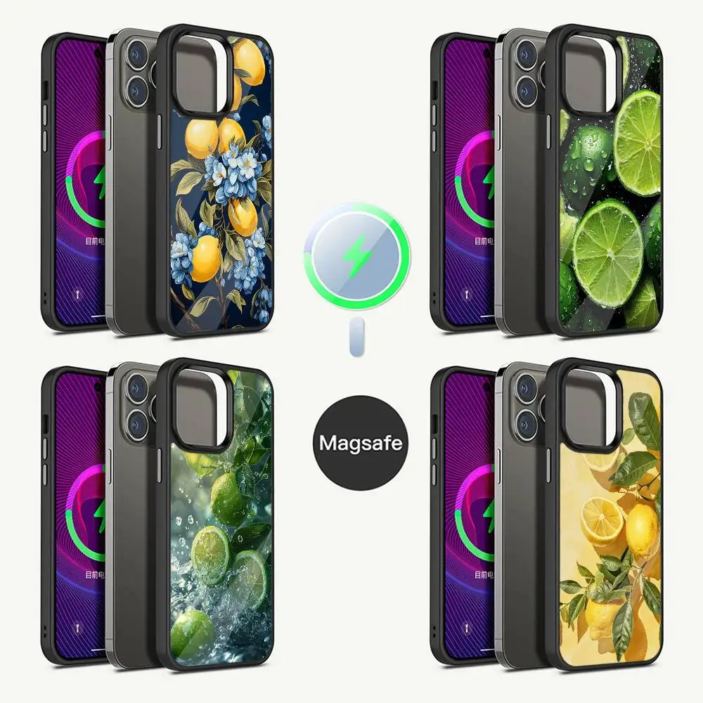 

Fruit lemon Phone Case For iPhone 16,15,14,13,12,11,Pro,Max,Plus,Mini,Magsafe,Magnetic Wireless Charging Case