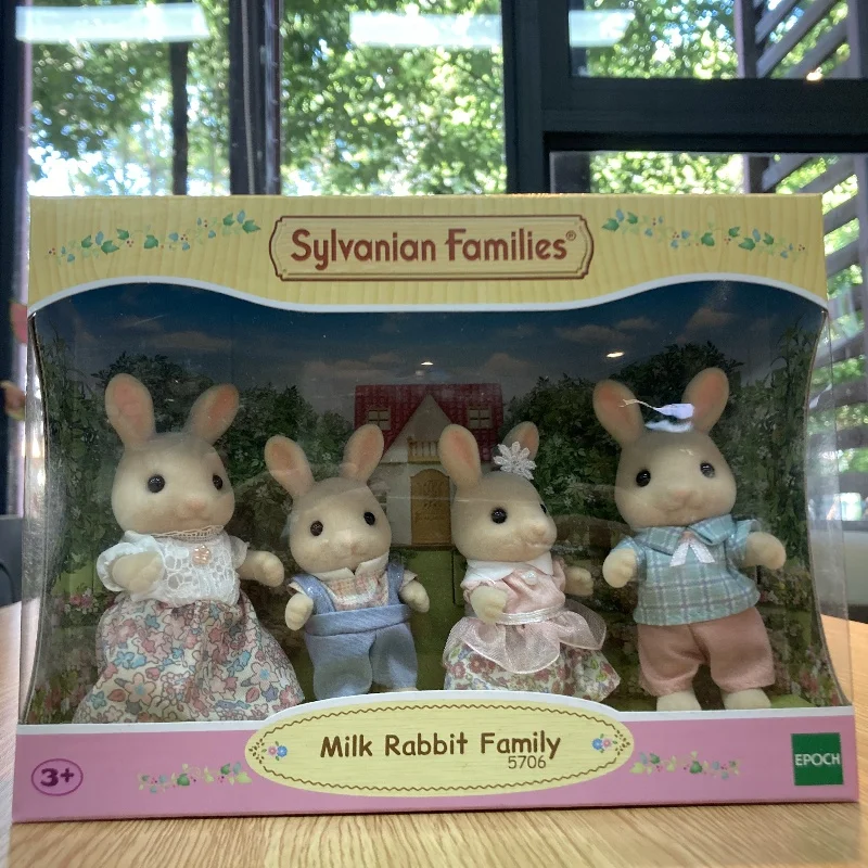 Sylvanian familles Calico créatures filles enfants jouets Miniature Anime poupée enfants jouets lapin Koala girafe chat sceau famille