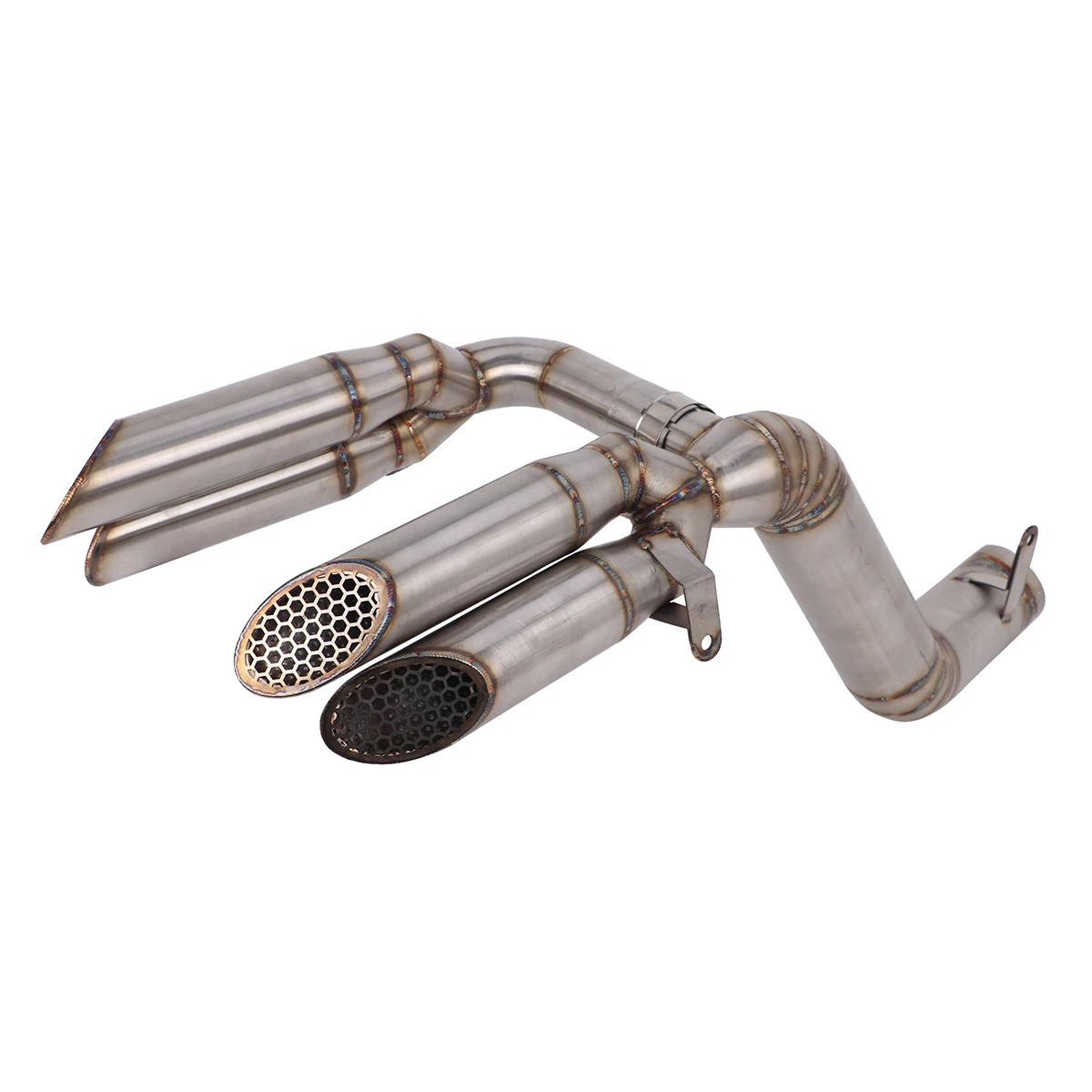 Slip On For QJMOTOR SRK921 SKR921RR Motorcycle Exhaust Escape System Middle Link Pipe SRK921 Exhaust Four Muffler