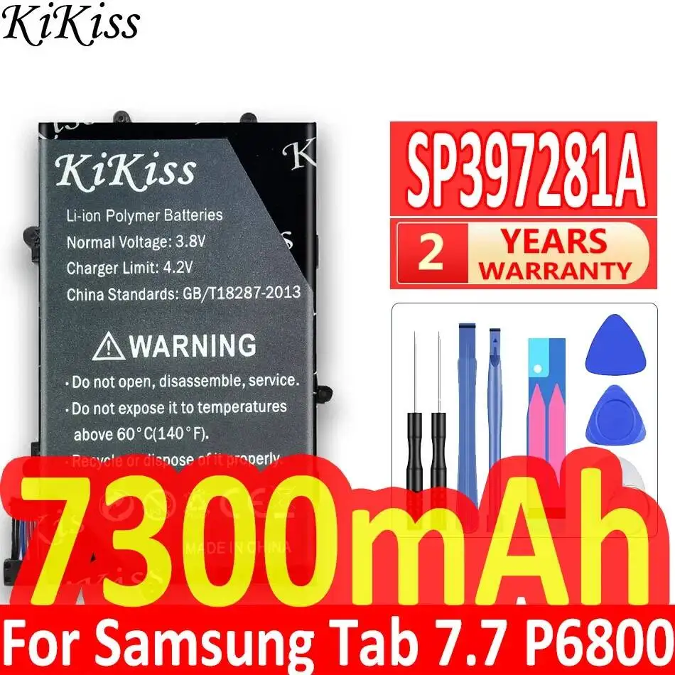 Premium Replacement 7300mAh For Samsung Galaxy Tab 7.7 GT P6800 P6810 SP397281A 1S2P Tablet Battery