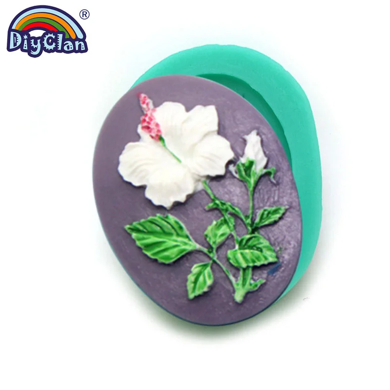 Flower Fondant Silicone Molds For Mug Decorating Rose Resin Polymer Clay Decoration Form Plaster Mastic Aroma Craft Making Novel