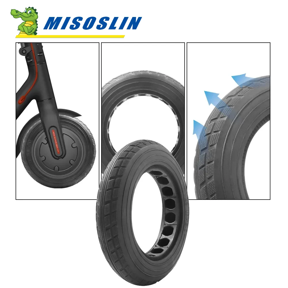 

Для Xiaomi M365 Pro электрический скутер замена колес взрывозащищенные 10x2 модифицированные твердые шины 10-дюймовые твердые детали шин
