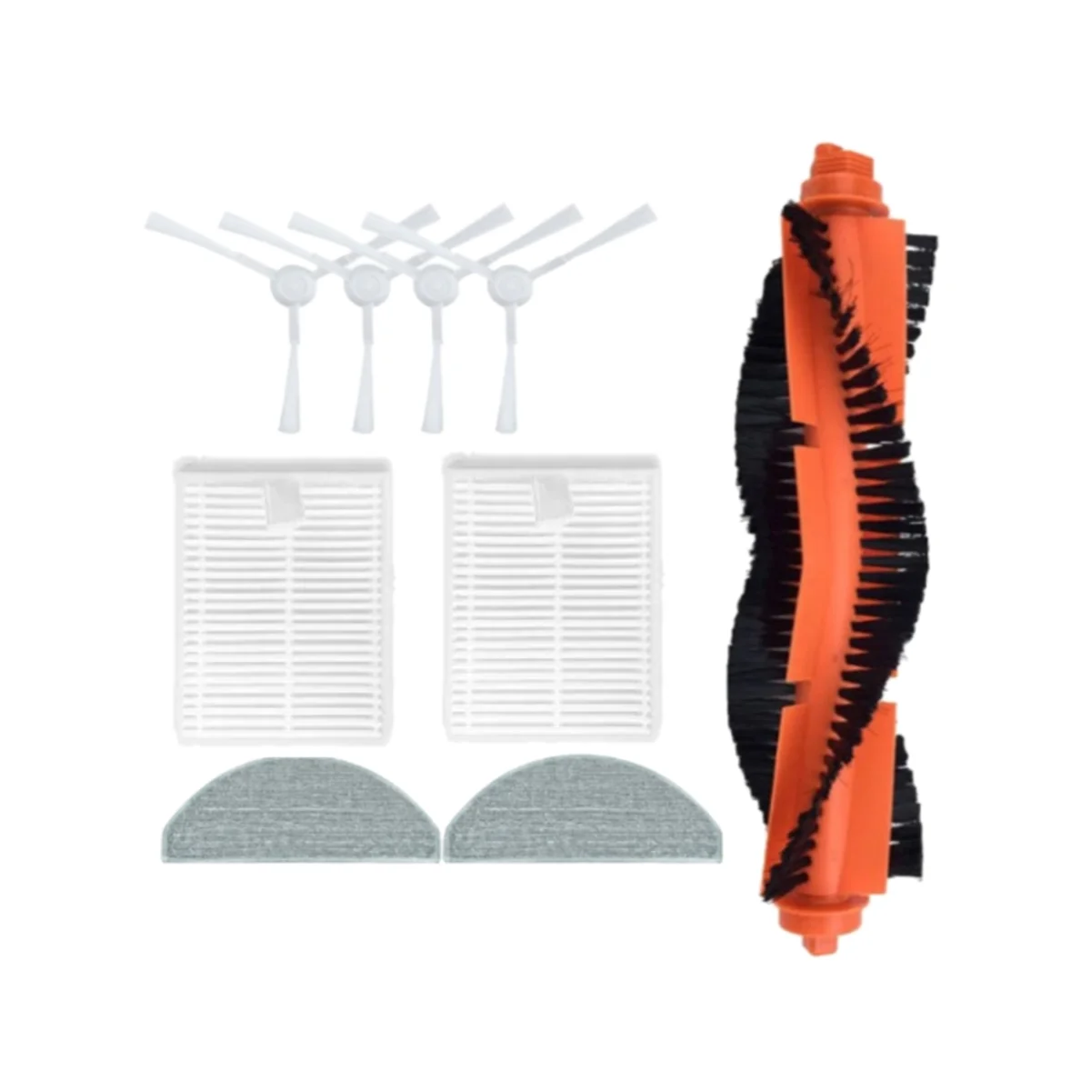 9 szt. Zamiennik części zamiennych do Xiaomi Robot pcuum E10 E12 B112 akcesoria do odkurzacza do mopa z filtrem bocznym