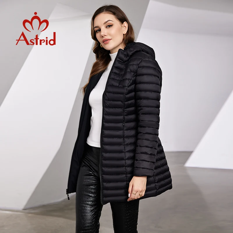 Astrid Women\'s Winter Jacket Hooded Fashion Long Slim Parkas Warm Padding Puffer Quilted Coat Down Jacket Thick Female Clothing