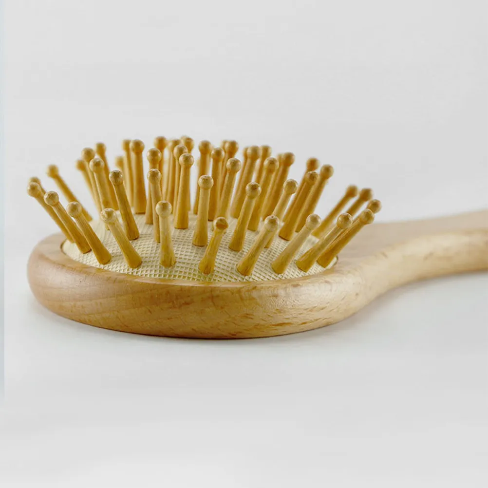 

1Set Infant Hair Brush and Comb Set Newborn Wool Bristle Wooden Handle Baby Hair Care Tools Gentle Scalp Cleaning Toddler