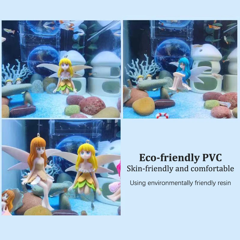 Decoration Floating Figurines Fish Tank Landscaping Floating Ornament Decoration Flower Fairy Little Fairy Landscaping Ornament