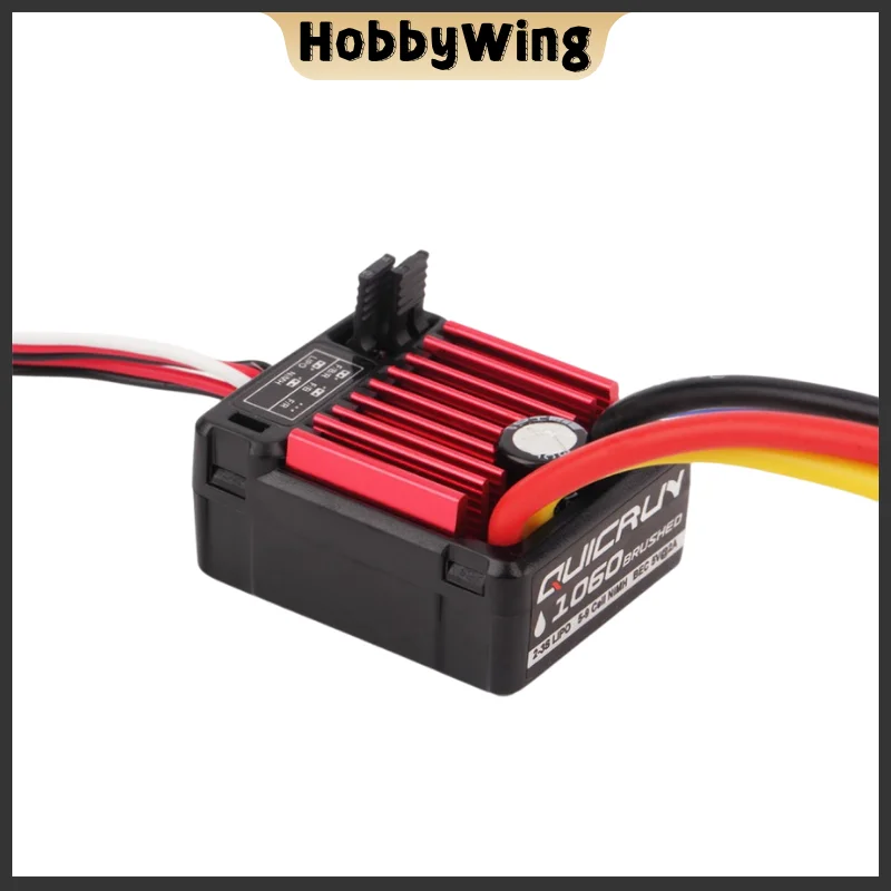 HobbyWing QuicRun 1060 60A Brushed Electronic Speed Controller ESC Waterproof  With Switch Mode BEC For 1:10 RC Car