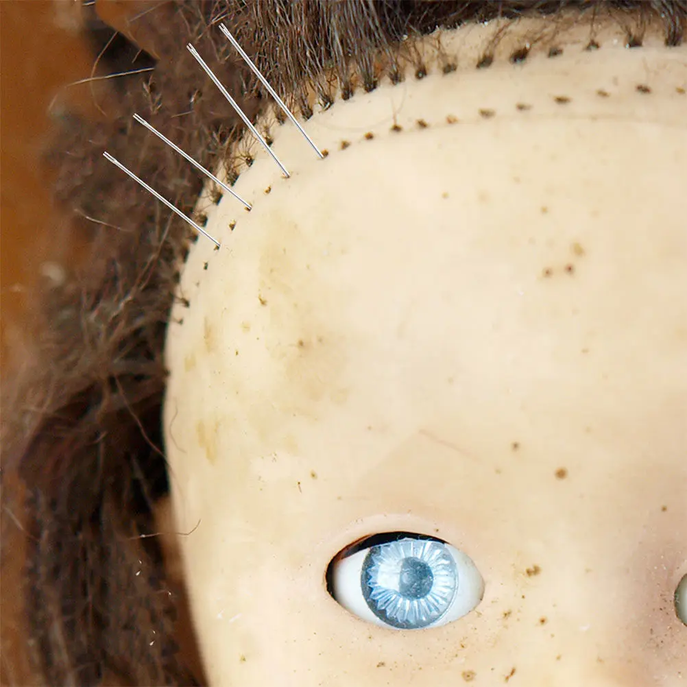 

20Pcs Hair Rerooting Tool Stainless Steel Needles DIY Rooting Accessories for Custom Hair Making Precise Implant Needles