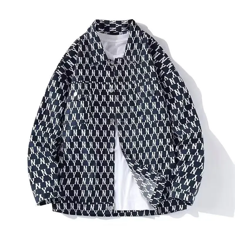

New Men's Casual Loose irt Spring Faion Versatile Outerwear Long Sve Stand Fit Antifouling Stand Thin China...