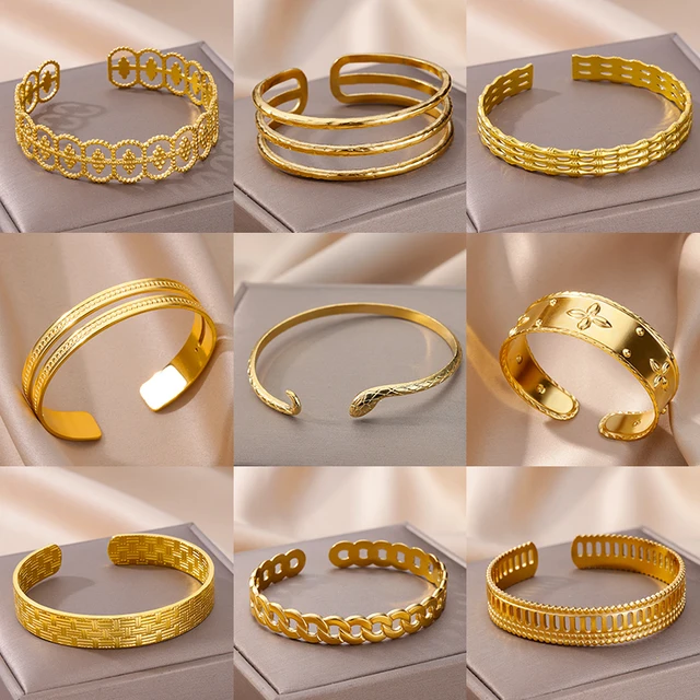Vintage bransoletka węża dla kobiet bransoletka ze stali nierdzewnej otwarcie węża zwierząt estetyczna biżuteria pulseras mujer