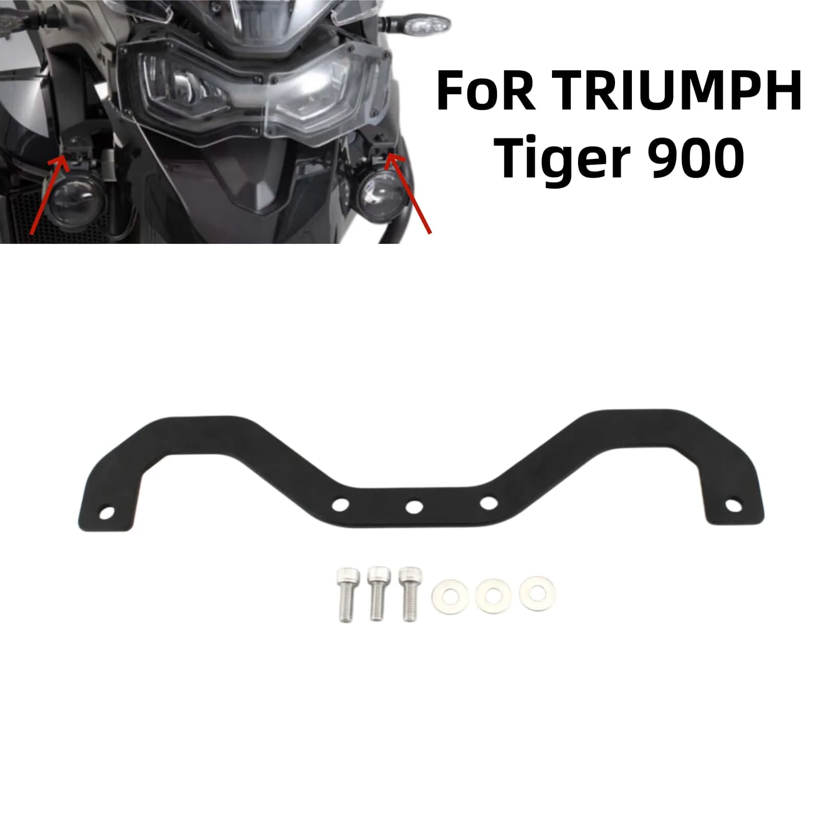 

For Tiger 900 GT Motorcycle Spotlight Auxiliary Bracket Lights Auxiliary Bracket Driving Lamp Spotlight Bracket Holder 2020-2021