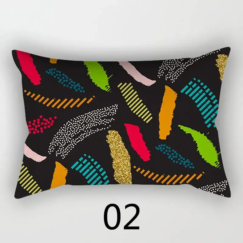 Almohada de cintura de decoración Popular para el hogar, funda de almohada, suministros de sofá, Serie de impresión