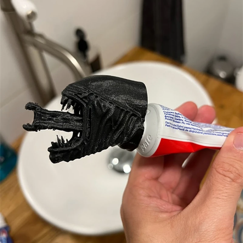 Alien Xenomorph toothpaste dispenser for Kids and Adults Toothpaste Topper Toothpaste Squeezer Bathroom Accessories