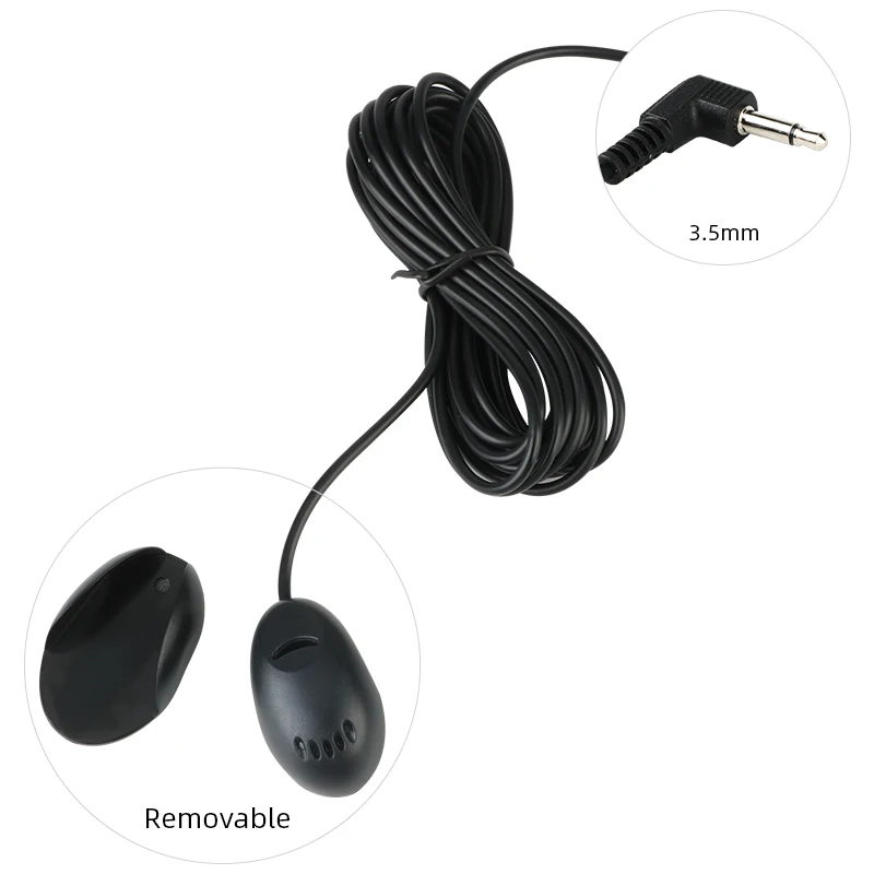 Vtopek Car Radio RCA Output Wire Cable With Microphone Video Output/input Audio Subwoofer microphone optional