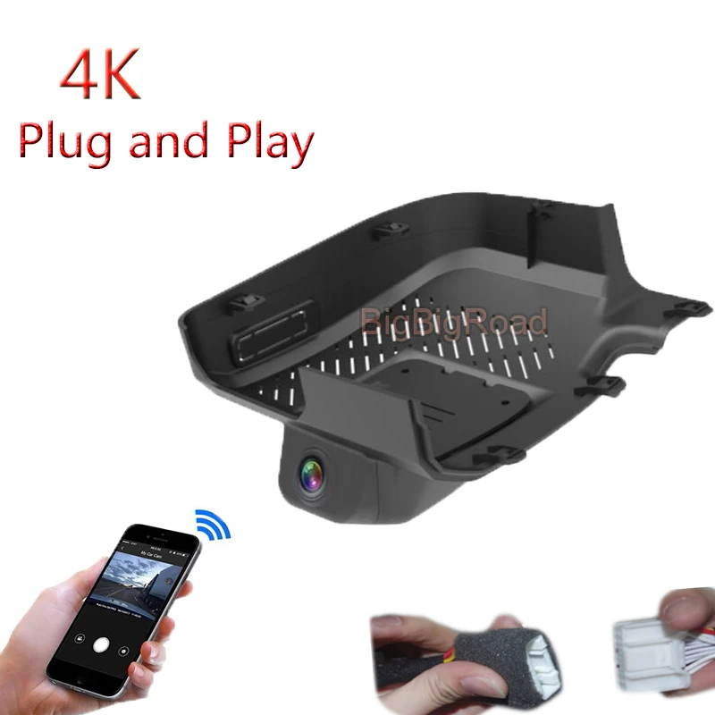 4K Plug And Play dla Chery Exeed RX Stellar Yaoguang 2023 2024 Wifi w samochodzie wideorejestrator DVR kamera parkowania kamera na deskę rozdzielczą