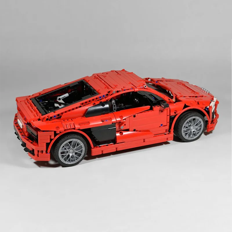 1839PCS Moc Building Blocks AudisadsR8 V10,เหมาะสําหรับเด็กและนักสะสม,สไตล์โมเดิร์นต้องมีสําหรับคอลเลกชัน