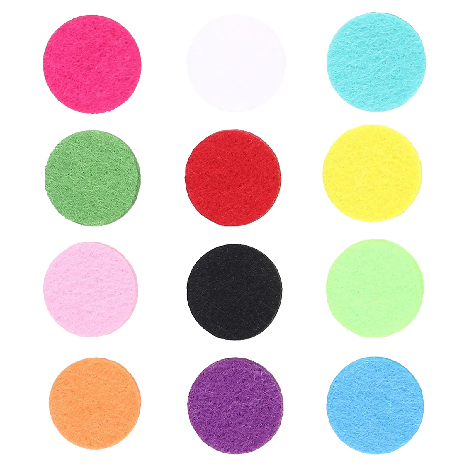 

12Pcs Essential Oil Wick Pads Thickened Absorbent Refills for Aroma Diffuser Necklace Locket Jewelry Scent Holder