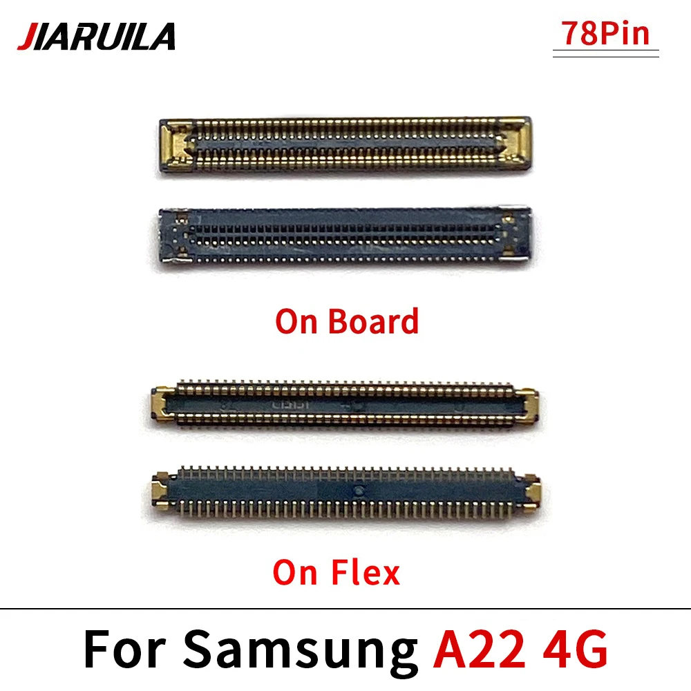 LCD Display Screen Flex FPC Connector On Board For Samsung A12 A13 4G 5G A21S A22 4G 5G