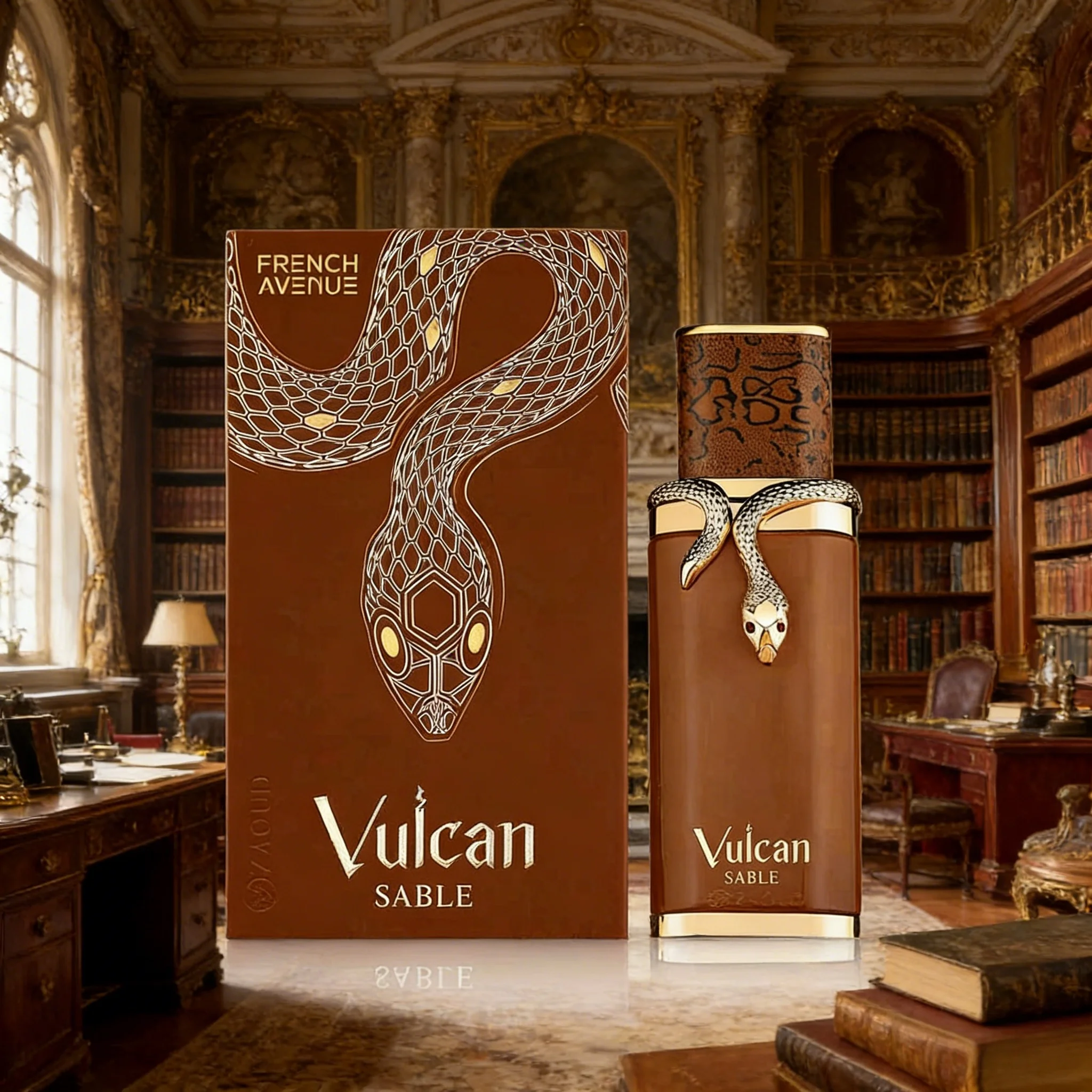 

Fragrance World Vulcan Sable by Fragrance World Men Eau De Parfum Spray (Unisex) 3.4 oz
