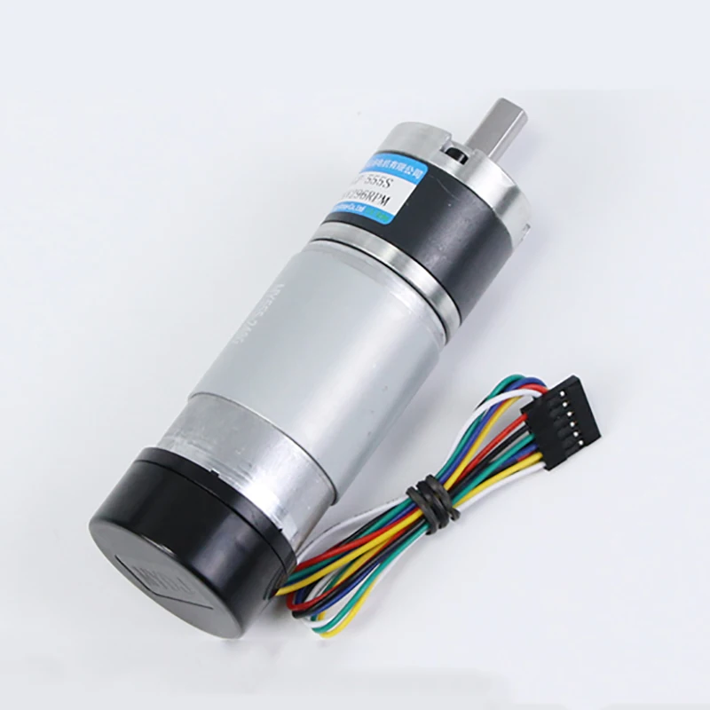 36mm DC Gear Motor Planetary Gear 12V 24V With Encoder 36GP-555 S High Torque Speed Adjustable CW CCW Electric Motor