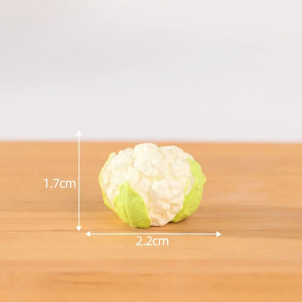 Cute Vegetable Figurines Miniatures Resin Crafts Mini Simulation Vegetable Basket Realistic Handicrafts Vegetable Model